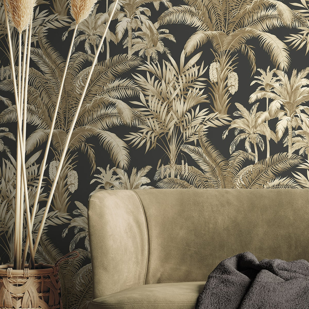 
                  
                    PR12100 palm leaf prepasted wallpaper living room from Seabrook Designs
                  
                