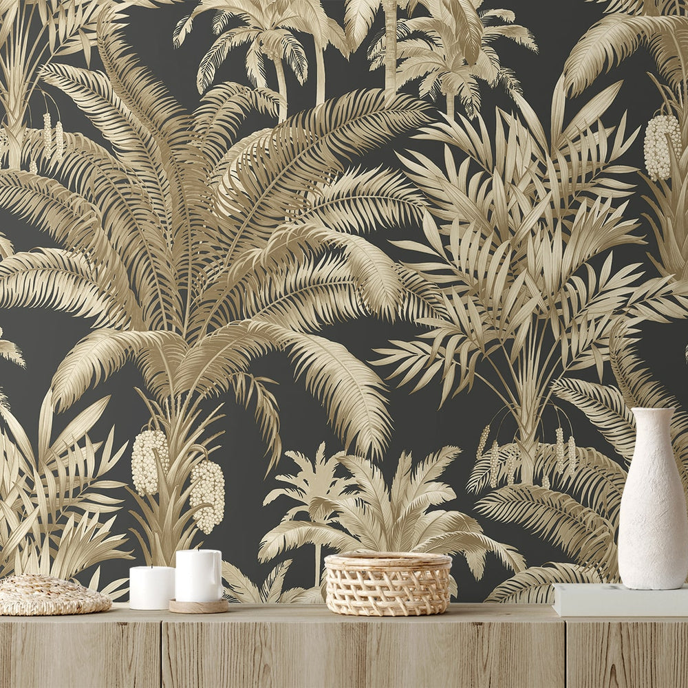 
                  
                    PR12100 palm leaf prepasted wallpaper decor from Seabrook Designs
                  
                