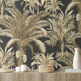 PR12100 palm leaf prepasted wallpaper decor from Seabrook Designs