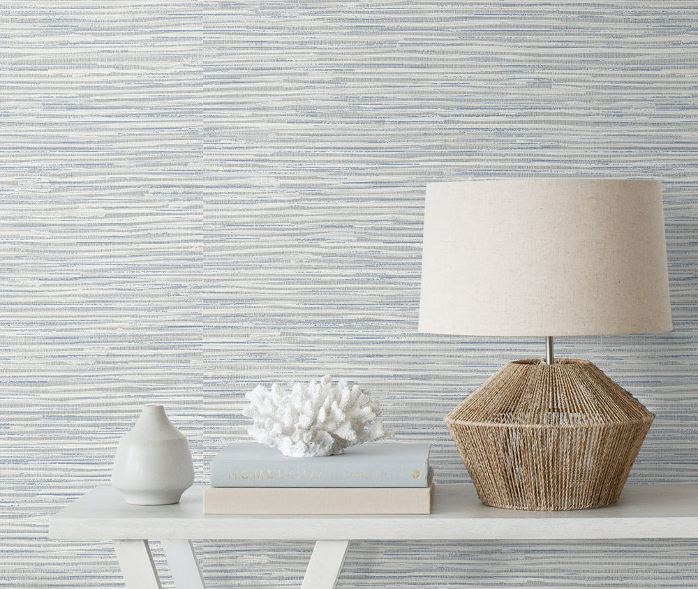 PR12308 faux grasscloth prepasted wallpaper decor from Seabrook Designs