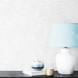 Paintable palm wallpaper decor PW20200 from Seabrook Designs