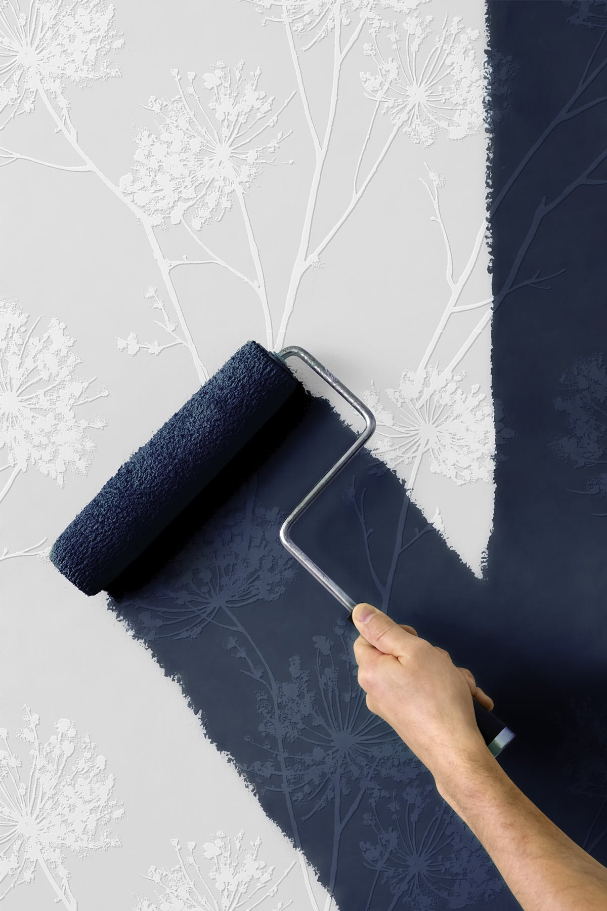 PW20300 floral paintable wallpaper paint from Seabrook Designs