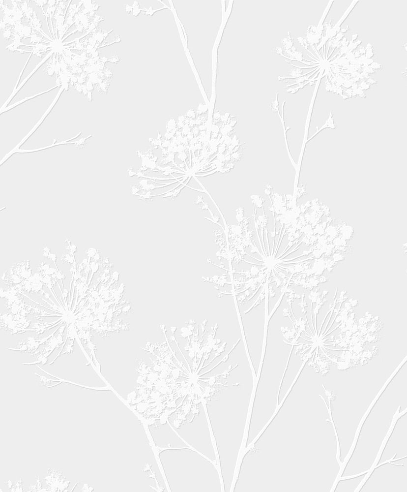 PW20300 Paintable Dandelion Fields Floral Wallpaper