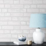 PW20400 faux brick paintable wallpaper decor from Seabrook Designs