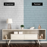 PW20400 faux brick paintable wallpaper painted from Seabrook Designs