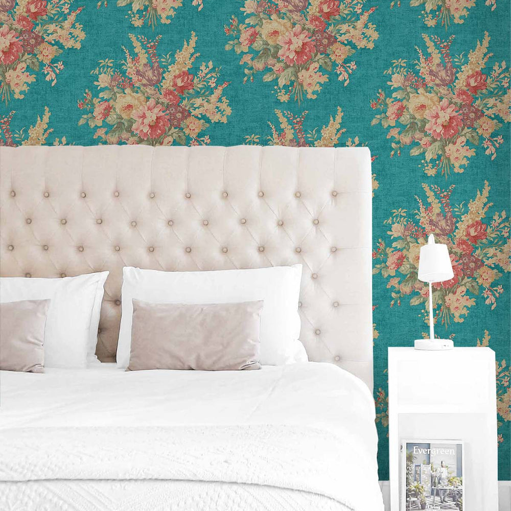 Floral wallpaper bedroom SD20005WR from Say Decor