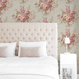 Floral wallpaper bedroom SD90005WR from Say Decor