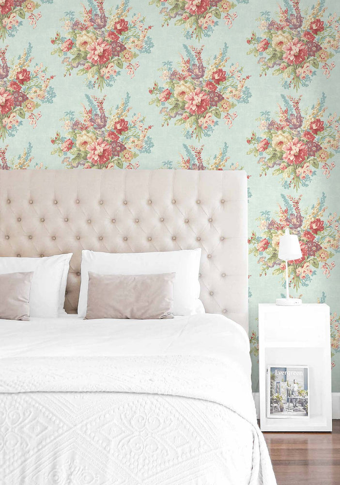 Floral wallpaper bedroom SD21005WR from Say Decor