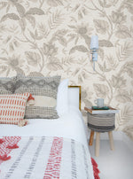 RY30208 rainforest leaves botanical wallpaper from the Boho Rhapsody collection by Seabrook designs