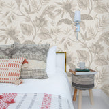 RY30208 rainforest leaves botanical wallpaper from the Boho Rhapsody collection by Seabrook designs