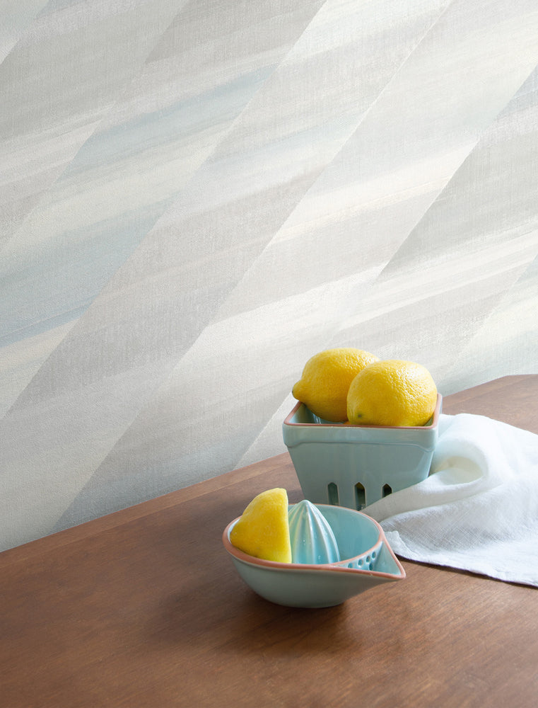 RY30300 rainbow diagonals striped wallpaper from the Boho Rhapsody collection by Seabrook Designs