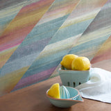 RY30313 rainbow diagonals striped wallpaper from the Boho Rhapsody collection by Seabrook Designs