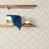 RY30405 chevron stripe wallpaper from the Boho Rhapsody collection by Seabrook Designs