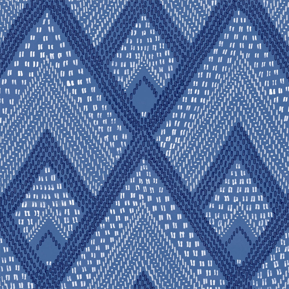RY30502 blue boho diamonds wallpaper from the Boho Rhapsody collection by Seabrook Designs