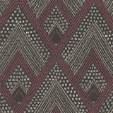 RY30507 red boho diamonds wallpaper from the Boho Rhapsody collection by Seabrook Designs
