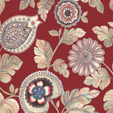 RY31901F paisley leaf botanical fabric from the Boho Rhapsody collection by Seabrook Designs