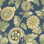 Boho Rhapsody Champlain and Rosemary Calypso Paisley Leaf Fabric