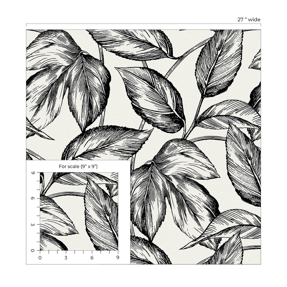
                  
                    SC20000 leaf botanical wallpaper scale from the Summer House collection by Seabrook Designs
                  
                