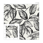 SC20000 leaf botanical wallpaper scale from the Summer House collection by Seabrook Designs
