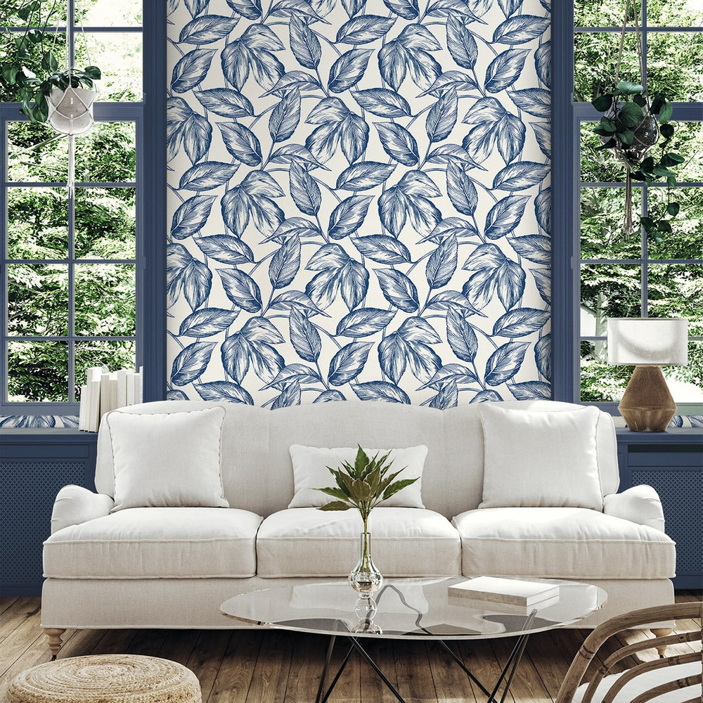 
                  
                    SC20002 leaf botanical wallpaper living room from the Summer House collection by Seabrook Designs
                  
                