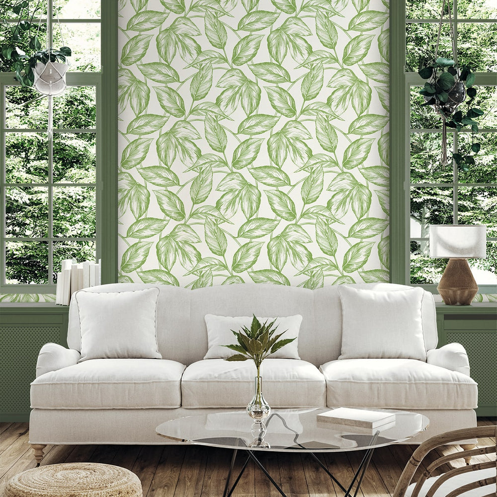 
                  
                    SC20004 leaf botanical wallpaper living room from the Summer House collection by Seabrook Designs
                  
                
