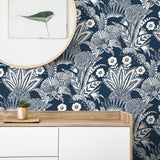 SC20102 palm grove wallpaper decor from the Summer House collection by Seabrook Designs