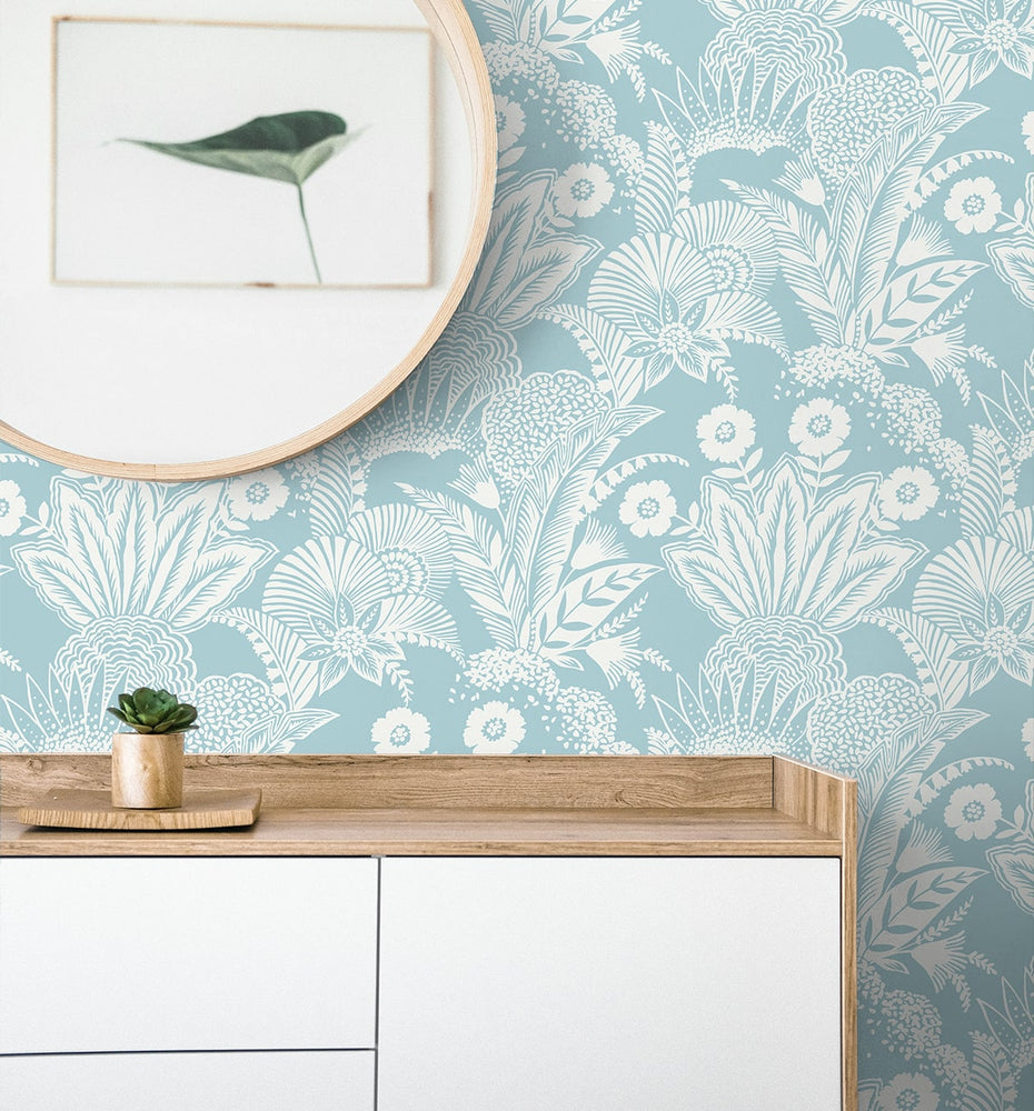 SC20112 palm grove wallpaper decor from the Summer House collection by Seabrook Designs