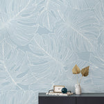 SC20202 palm leaf wallpaper decor from the Summer House collection by Seabrook Designs