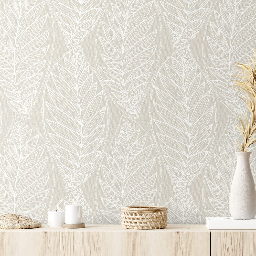 
                  
                    SC20305 leaf wallpaper from the Summer House collection by Seabrook Designs
                  
                
