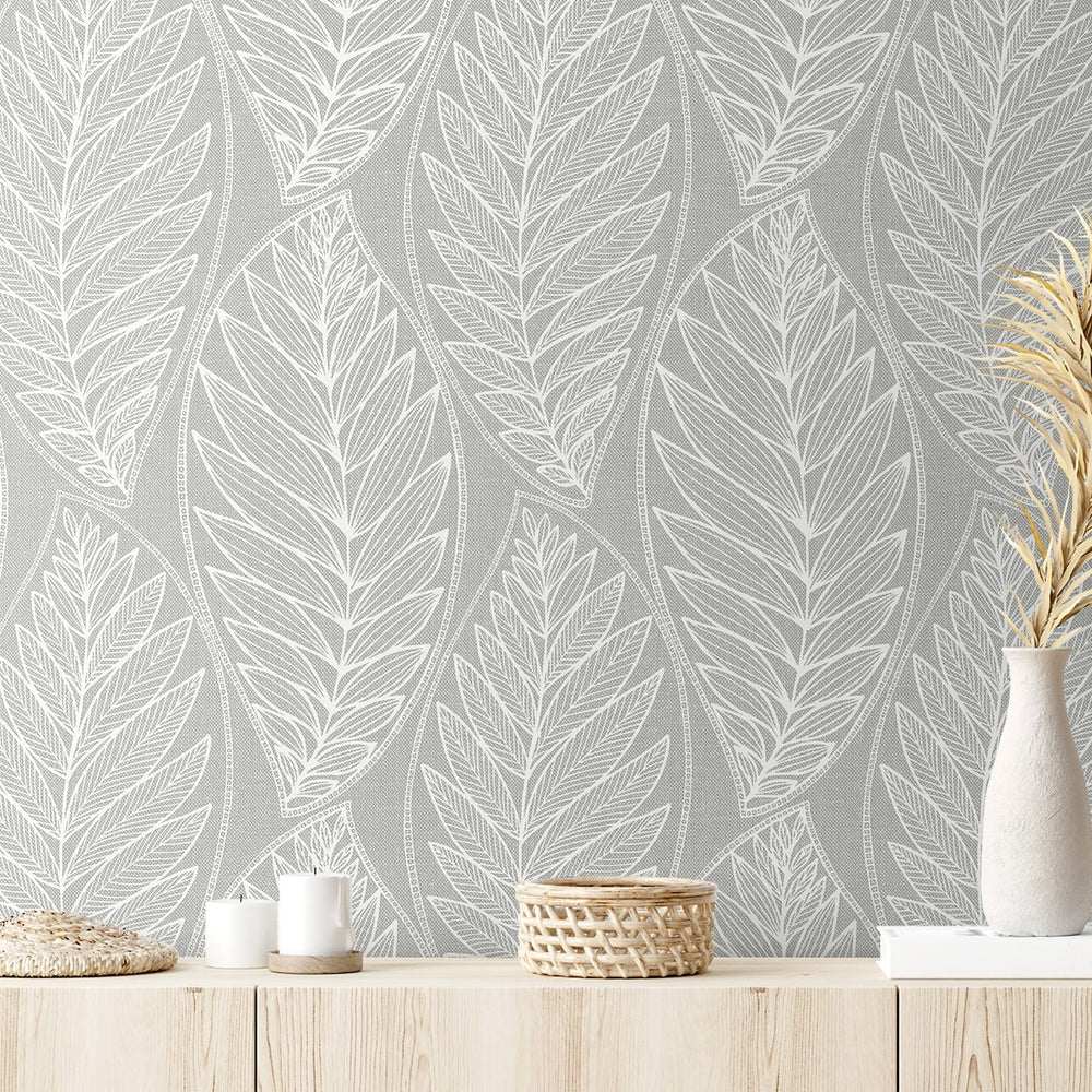 
                  
                    SC20308 leaf wallpaper accent from the Summer House collection by Seabrook Designs
                  
                