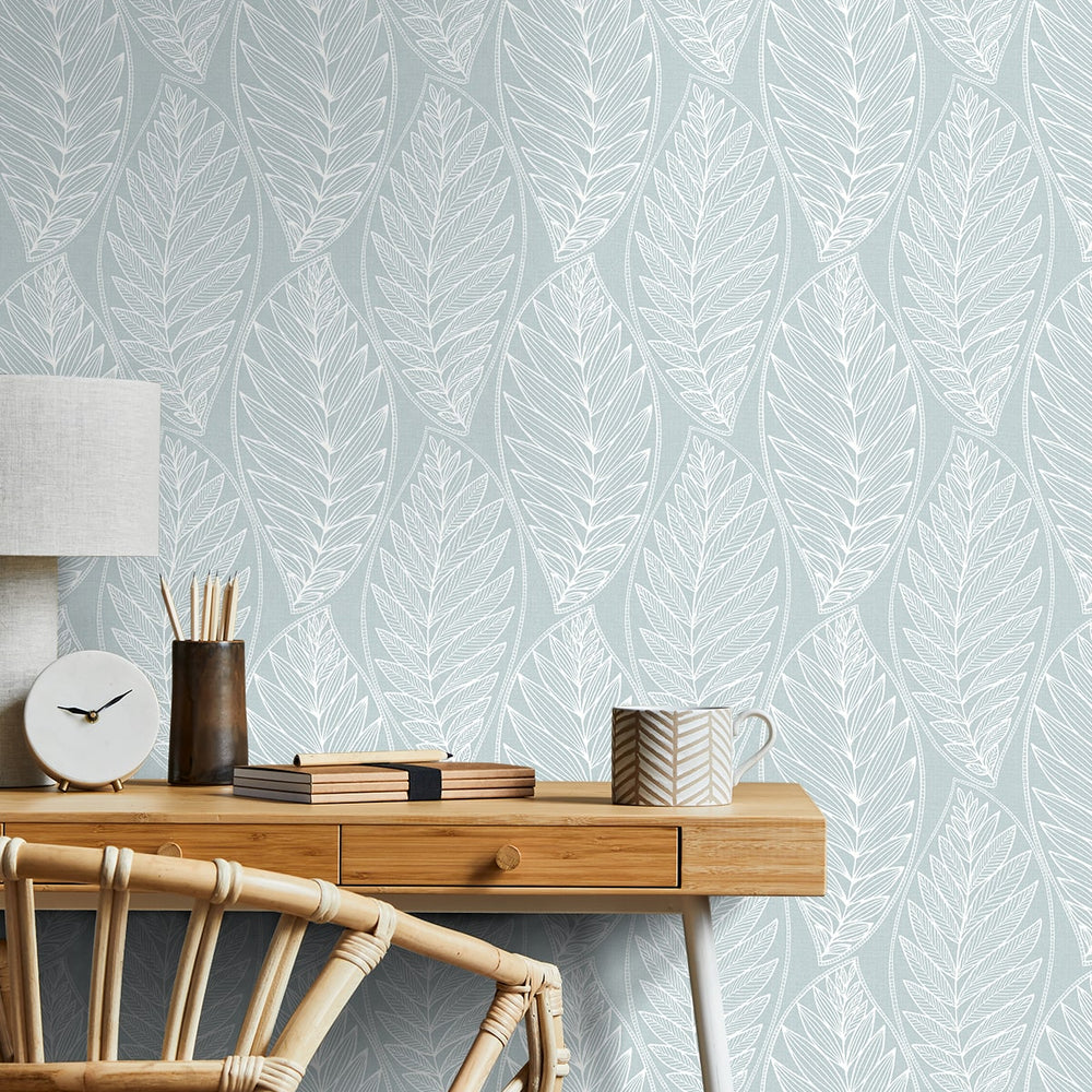 
                  
                    SC20312 leaf wallpaper desk from the Summer House collection by Seabrook Designs
                  
                