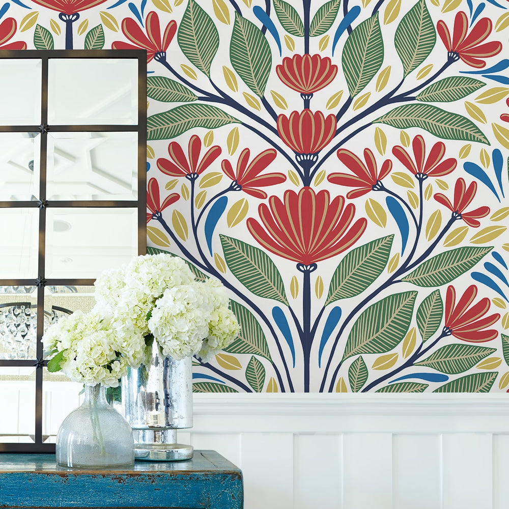 
                  
                    SC20601 folk floral wallpaper decor from the Summer House collection by Seabrook Designs
                  
                
