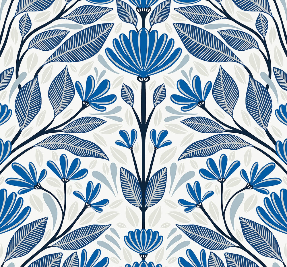 SC20602 folk floral wallpaper from the Summer House collection by Seabrook Designs