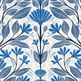 SC20602 folk floral wallpaper from the Summer House collection by Seabrook Designs