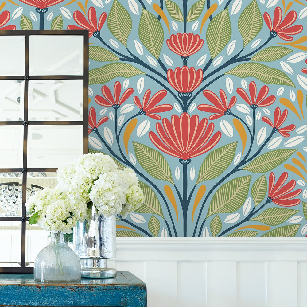 
                  
                    SC20604 folk floral wallpaper decor from the Summer House collection by Seabrook Designs
                  
                