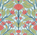 SC20604 folk floral wallpaper from the Summer House collection by Seabrook Designs