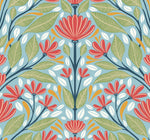 SC20604 folk floral wallpaper from the Summer House collection by Seabrook Designs