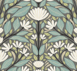 SC20608 folk floral wallpaper from the Summer House collection by Seabrook Designs