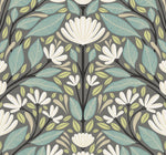 SC20608 folk floral wallpaper from the Summer House collection by Seabrook Designs