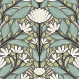 SC20608 folk floral wallpaper from the Summer House collection by Seabrook Designs