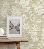 SC20805 floral vinyl wallpaper decor from the Summer House collection by Seabrook Designs