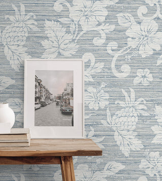 SC20812 floral vinyl wallpaper decor from the Summer House collection by Seabrook Designs