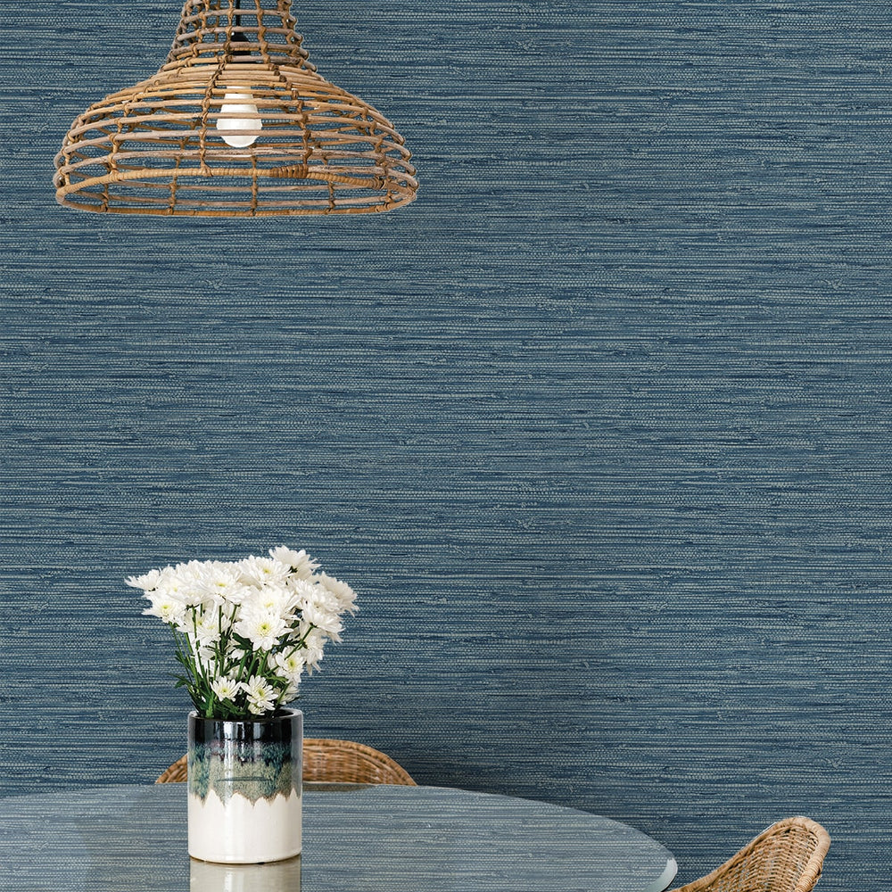 
                  
                    SC20902 faux jute textured vinyl wallpaper dining room from the Summer House collection by Seabrook Designs
                  
                