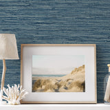 SC20902 faux jute textured vinyl wallpaper decor from the Summer House collection by Seabrook Designs