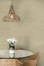 SC20905 faux jute textured vinyl wallpaper dining room from the Summer House collection by Seabrook Designs