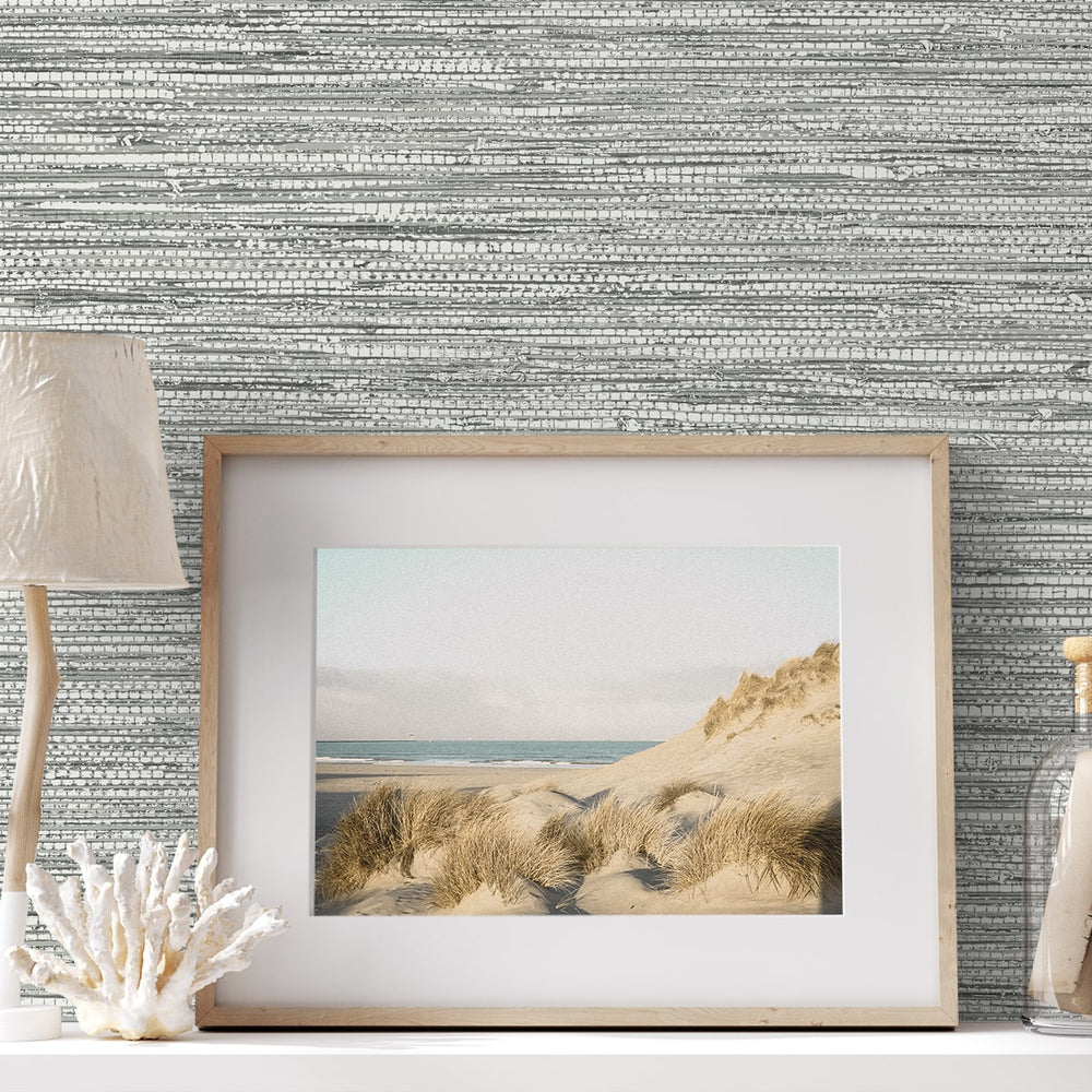 
                  
                    SC20908 faux jute textured vinyl wallpaper decor from the Summer House collection by Seabrook Designs
                  
                