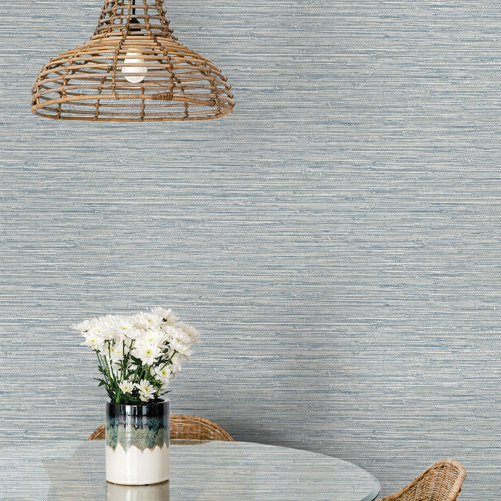 
                  
                    SC20912 faux jute textured vinyl wallpaper dining room from the Summer House collection by Seabrook Designs
                  
                