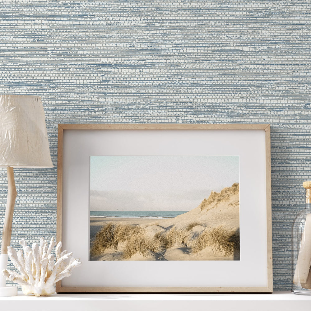 
                  
                    SC20912 faux jute textured vinyl wallpaper decor from the Summer House collection by Seabrook Designs
                  
                