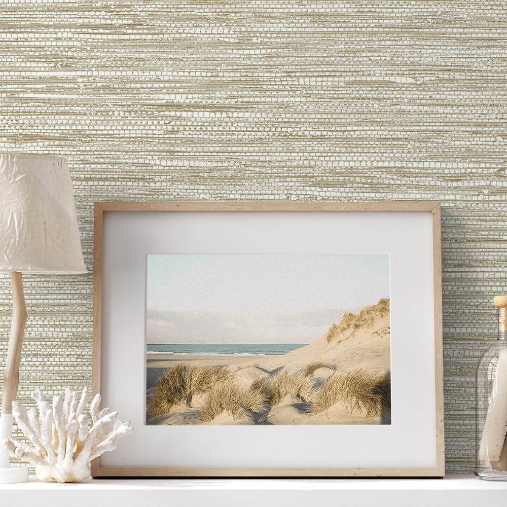 
                  
                    SC20915 faux jute textured vinyl wallpaper decor from the Summer House collection by Seabrook Designs
                  
                