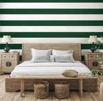 SC21004 striped stringcloth wallpaper bedroom from the Summer House collection by Seabrook Designs